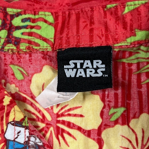 Official Star Wars Size Small Hawaii Tiki Shirt Grogu Baby Yoda All Over Print - Picture 7 of 12